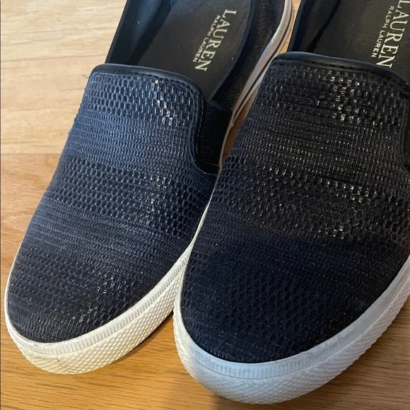 Ralph Lauren navy “Jinny “ Stefan shoes/casual sneakers women’s size 6 1/2 - Picture 7 of 9